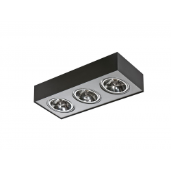 PAULO 3 230V LAMPA NATYNKOWA GM4301-230 CZARNA/ALUMINIUM AZZARDO