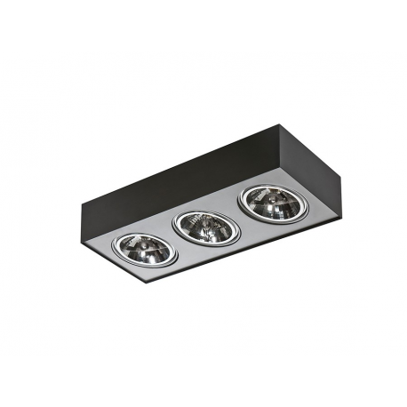 PAULO 3 230V LAMPA NATYNKOWA GM4301-230 CZARNA/ALUMINIUM AZZARDO