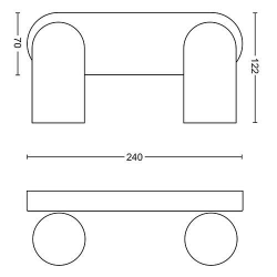 PONGEE 50582/31/PN REFLEKTOR LAMPA KINKIET PHILIPS