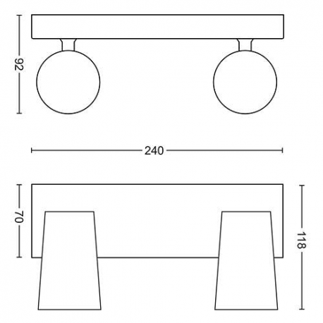 PAISLEY 50572/48/PN REFLEKTOR LAMPA PHILIPS