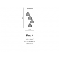 MORA 4 DEL-8150-4P LAMPA WISZĄCA AZZARDO