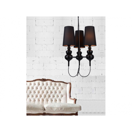 BAROCO 3 PENDANT AD-7121S-3BK LAMPA WISZĄCA ŻYRANDOL AZZARDO