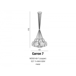 CARRON 7 MD50148-7 LAMPA WISZĄCA AZZARDO