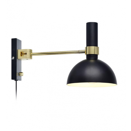 LARRY 106970 LAMPA KINKIET MARKSLOJD Czarny/Złoty Szczotkowany