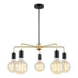 MALENE OPRAWA WISZĄCA MDM3386/5 BK+GD ITALUX