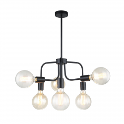 KRISTY LAMPA WISZĄCA MDM-3678/6 BK ITALUX