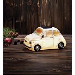 NOSTALGI FIAT BIAŁY 703958 DEKORACJA OŚWIETLENIOWA LED MARKSLOJD