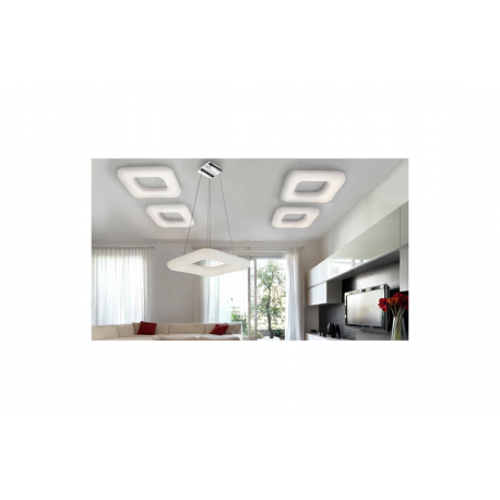 DONUT SQUARE TOP 60 CCT REMOTE AZ2665 PLAFON AZZARDO LED