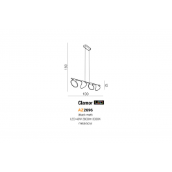 CLAMOR AZ2696 NOWOCZESNA LAMPA WISZĄCA LED AZZARDO