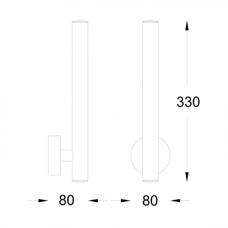 LOYA KINKIET LED WALL W0461-02B-F4F4 ZUMA LINE