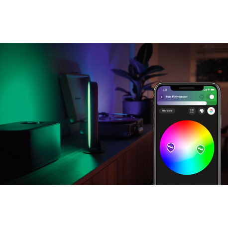 PLAY LAMPA BIURKOWA ZESTAW 2 SZTUK RGB BIAŁA + ZASILACZ 78202/31/P7 PHILIPS HUE