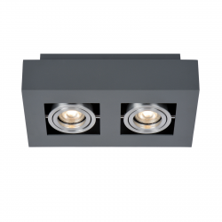 CASEMIRO  IT8002S2-BK/AL  LAMPA SUFITOWA/PLAFON ITALUX