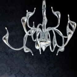 SNAKE LAMPA WISZĄCA NOWOCZESNA AZZARDO MD6230-12 CHROME