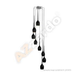 IZZA 8 PLAFON NOWOCZESNY AZZARDO MD1288A-8BL