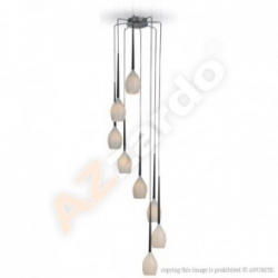 IZZA 8 PLAFON NOWOCZESNY AZZARDO MD1288A-8W