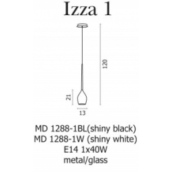 IZZA 1 ZWIS NOWOCZESNY AZZARDO MD1288-1BL