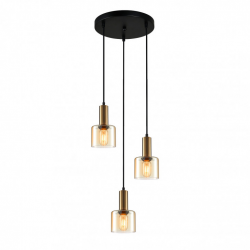 SANTIA PND-65342-3A-BRO+AMB LAMPA WISZĄCA ITALUX