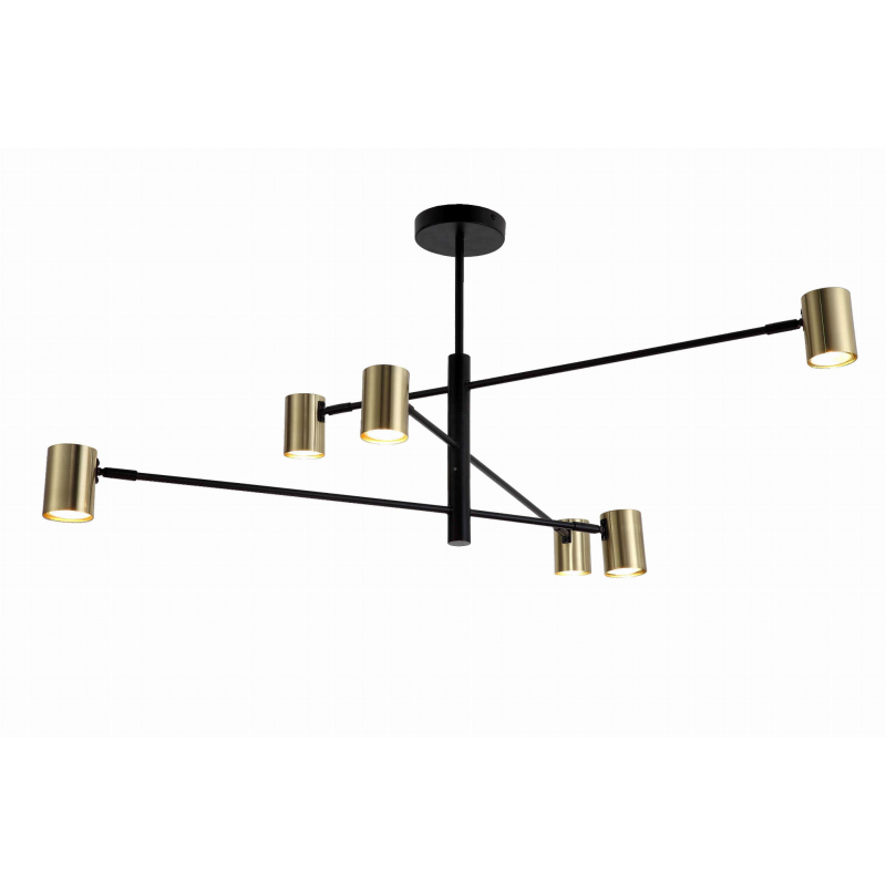 LP-731/6P GD SNOW 6 WISZĄCY ZŁOTY LIGHT PRESTIGE