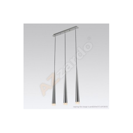 STYLO 3 CHROME LAMPA WISZĄCA AZZARDO MD1220B-3