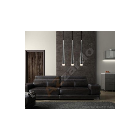 STYLO 3 CHROME LAMPA WISZĄCA AZZARDO MD1220B-3