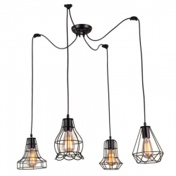 IMPERIA 4 LAMPA WISZĄCA CZARNA LP-2309/4P BK LIGHT PRESTIGE