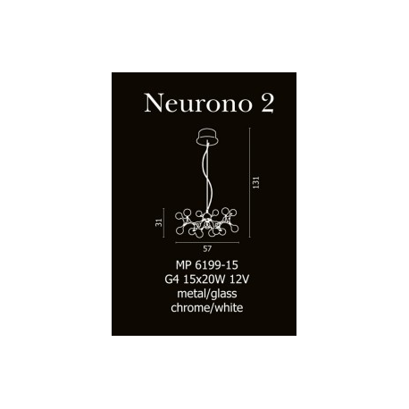 NEURONO 15 LAMPA WISZĄCA AZZARDO MP6199-15