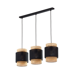 TK LIGHTING BOHO BLACK 3P LAMPA WISZĄCA 6541