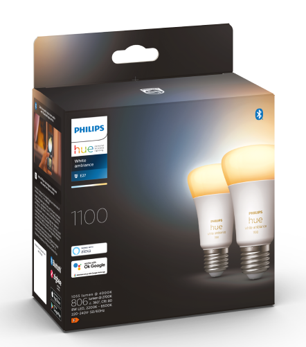 Philips Hue White ambiance Żarówka 2xE27 1100 lm
