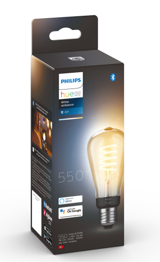 Philips Hue White ambiance Żarówka Filament  ST64 E27