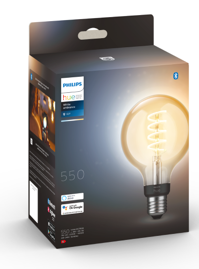 Philips Hue White ambiance Żarówka Filament  G93 E27