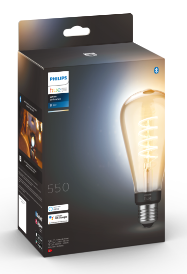 Philips Hue White ambiance Żarówka Filament ST72 E27